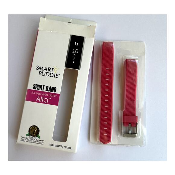 Smart Buddie Sport Band Pink Fitbit Alta New - Picture 4 of 5